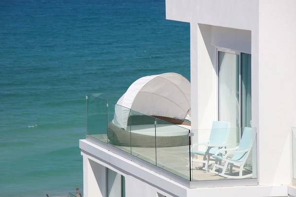 Aussicht von der Balkon des Iberostar Selection Playa de Palma auf das Meer