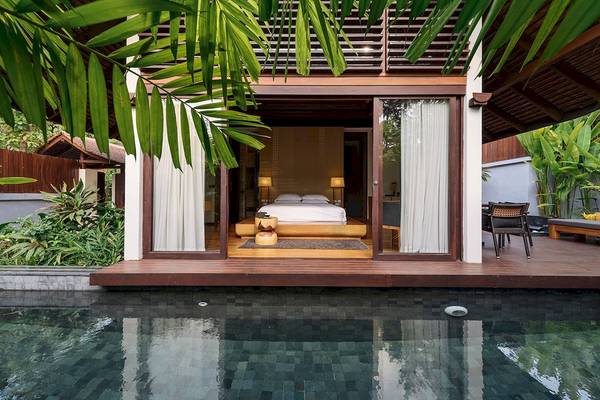 Suite im Tubkaak Krabi Boutique Resort mit Zugang zum Pool.