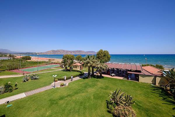 Vantaris Beach Hotel in Kreta, Garten