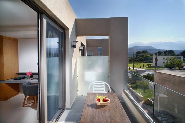 Balkon von Anna's House mit Blick auf einen Berg