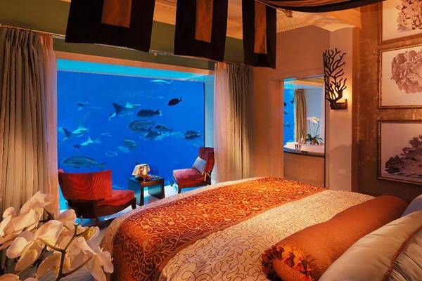 Atlantis The Palm Suite Zimmer mit Aquarium Blick