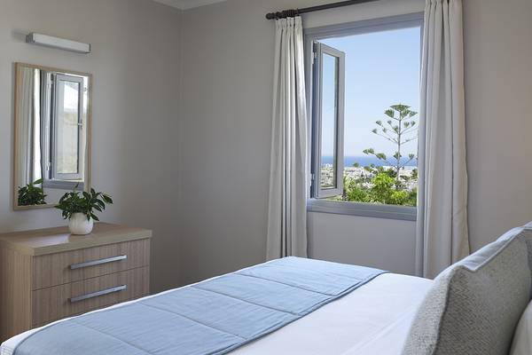Hotelzimmer mit Aussicht auf Meer im Louis St. Elias Resort & Waterpark