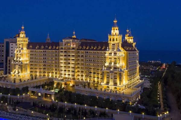 Royal Holiday Palace, Antalya, Aussenansicht des Hotels, Nacht