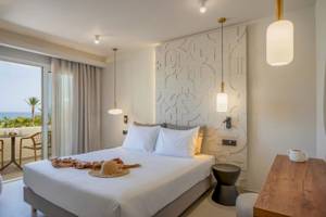 Hotelzimmer im Georgioupolis Resort Aquapark & SPA mit Blick auf das Meer