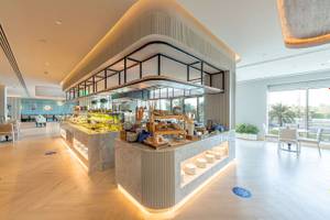 Buffet-Tisch im Radisson Blu Hotel & Resort, Abu Dhabi Corniche