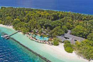 Royal Island Resort & Spa in Malediven, Aussenansicht, Strand, Meer