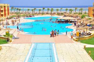 Magic Tulip Resort in Marsa Alam, Aussenansicht des Hotels