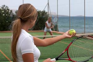 Kiani Beach Resort in Kreta, Tennis