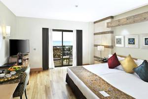 Luxuriöses Hotelzimmer mit Meerblick im Kempinski Hotel The Dome Belek