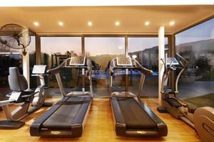 Fitness-Center von Anna's House mit Laufbändern und anderen Geräten.
