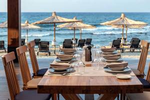 Nana Princess Hotel in Kreta, Restaurant am Meer