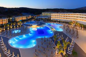 Princess Andriana Resort & Spa in Rhodos, Aussenansicht des Hotels