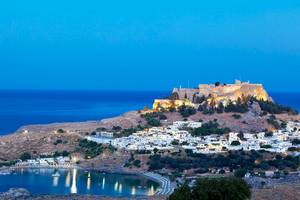 Lindos Bay in Rhodos