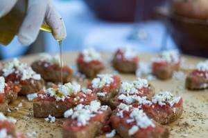 Speisen mit Feta und Olivenöl im Elounda Village Resort & Spa