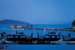 Elounda Bay Palace in Kreta, Restaurant, Nacht