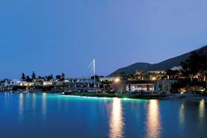Elounda Bay Palace in Kreta, Nacht, Meer