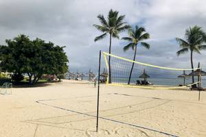 Strandvolleyballnetz im Sofitel Mauritius L'Imperial Resort & Spa