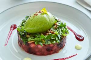 Beetroot Salat mit Mandeln und Gelee im Burj Al Arab Jumeirah