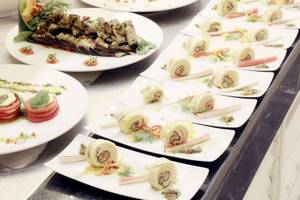 Buffet mit verschiedenen Gerichten im Lemon & Soul Garden Makadi.